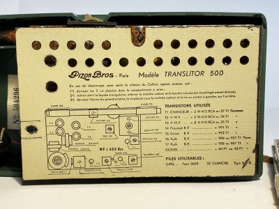 PIZON BROS Translitor-500 Hifi Vintage Réparations